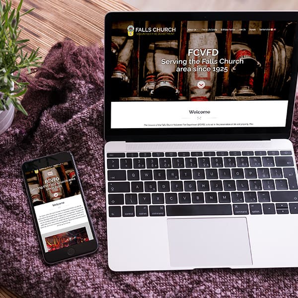 Neur Designs Website Design: Falls Church Volunteer Fire Department