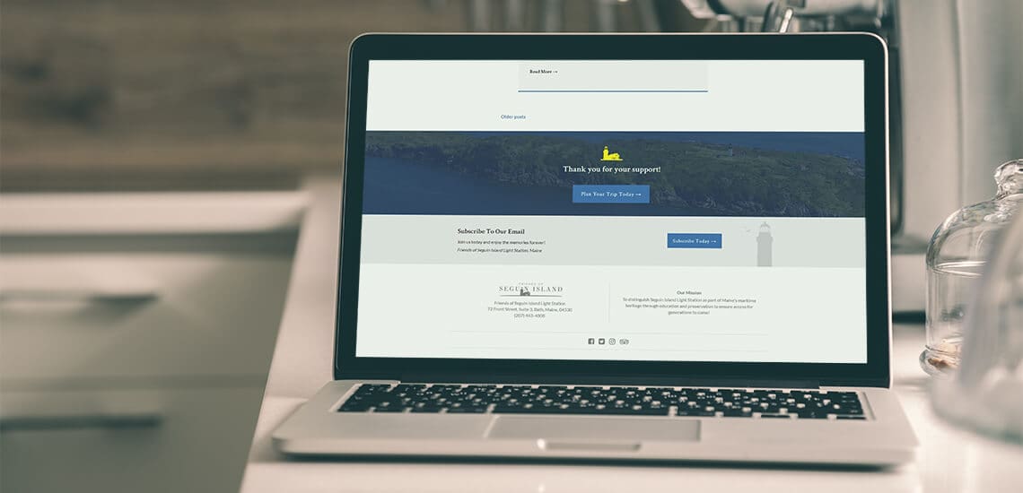 Seguin Island Website Redesign
