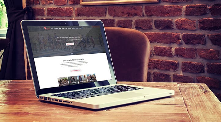 Athletics Ontario 2 Neur Case Study: Athletics Ontario Laptop View
