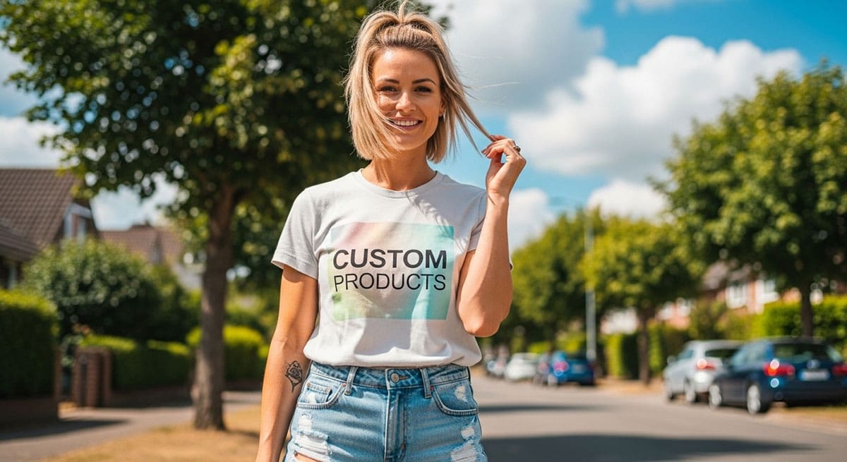 Retail Digital Marketing: Connecting with Your Customers 4 Woman standing on the street in custom clothing